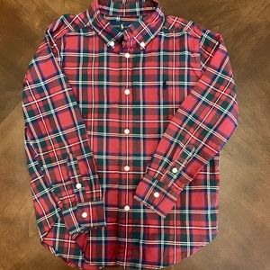 Ralph Lauren Boys Tartan Plaid Shirt Size 5